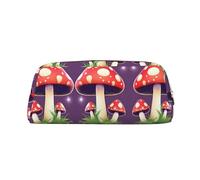 FSCEV Magic Red Mushroom Pen Case Pencil Case Cosmetic Bag Office Storage Bag Pouch Holder Daily Storage