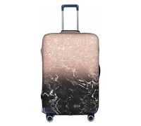 FSCEV Marble Color Rose Gold Trolley Suitcase Protective Cover Business Travel Luggage Protector Fashion 18-32 Inches