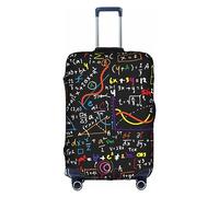 FSCEV Math Formula Trolley Suitcase Protective Cover Business Travel Luggage Protector Fashion 18-32 Inches