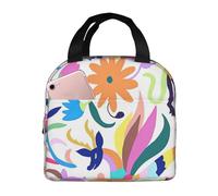 FSCEV Mexican Otomi Animals Lunch Bag Handheld Bento Bag Picnic Miscellaneous Shopping Bag