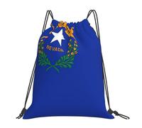 FSCEV Nevada State Flag Drawstring Bags Gym Bag Leisure Daily Backpack Hiking Travel Backpack
