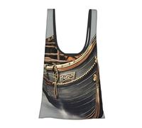 FSCEV Old Viking Boats Reusable Grocery Shopping Bag Utility Tote Cart Organizer Multi-Purpose Storage Pouch