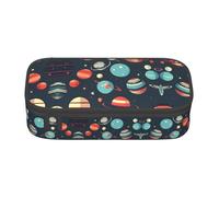 FSCEV Outer Space Planet Pencil Case Big Capacity Pencil Pen Case Office Large Storage Bag Pouch Holder