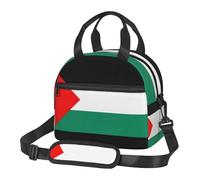 FSCEV Palestine Flag Lunch Bag Reusable Hand Carried Crossbody Warm Fresh-Keeping Bag