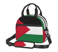 FSCEV Palestine Flag Lunch Bag Reusable Hand Carried Crossbody Warm Fresh-Keeping Bag