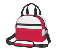 FSCEV Polish Flag Lunch Bag Reusable Hand Carried Crossbody Warm Fresh-Keeping Bag