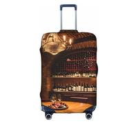 FSCEV Red Wine Cellar Picture Trolley Suitcase Protective Cover Business Travel Luggage Protector Fashion 18-32 Inches