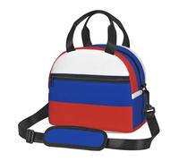FSCEV Russian Flag Lunch Bag Reusable Hand Carried Crossbody Warm Fresh-Keeping Bag