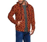 FSCEV Shining Overlook Men'S Hoodie With Zip Sweatshirt With Pockets Jacket Cardigan Sweater Daily Wear Black