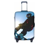 FSCEV Snowboarding Picture Trolley Suitcase Protective Cover Business Travel Luggage Protector Fashion 18-32 Inches