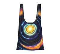 FSCEV Space Spiral Cosmic Energy Reusable Grocery Shopping Bag Utility Tote Cart Organizer Multi-Purpose Storage Pouch