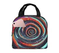 FSCEV Space Spiral Cosmic Lunch Bag Handheld Bento Bag Picnic Miscellaneous Shopping Bag