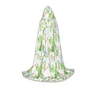 FSCEV Springtime Herb Garden Hooded Cape For Teenagers Grim Reaper Vampire Witch Carnival Halloween Wizard Costume