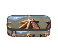 FSCEV Starfish Lighthouse Beach Pencil Case Big Capacity Pencil Pen Case Office Large Storage Bag Pouch Holder