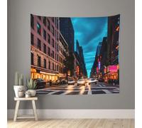 FSCEV Streets Of New York City Tapestry 60x51in Wall Hanging Art For Bedroom Living Room Home Decoration Aesthetic