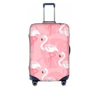 FSCEV Summer Flamingo Palm Leaves Trolley Suitcase Protective Cover Business Travel Luggage Protector Fashion 18-32 Inches
