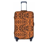 FSCEV Tiger Stripes Orange Pattern Trolley Suitcase Protective Cover Business Travel Luggage Protector Fashion 18-32 Inches
