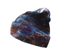 FSCEV Universe Galaxy Space Knitted Hat Cold Winter Hats Warm Unisex Classic Home and Working Outdoor Activities Black