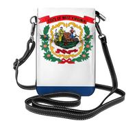 FSCEV West Virginia State Flag Small Cell Phone Purse Crossbody Bag Shoulder Purse Handbag