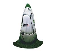 FSCEV White Soccer Ball Hooded Cape For Teenagers Grim Reaper Vampire Witch Carnival Halloween Wizard Costume