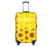 FSCEV Yellow Sunflower Trolley Suitcase Protective Cover Business Travel Luggage Protector Fashion 18-32 Inches