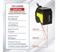 FSD-LKJ IP67 High Precision Measuring Sensor Contact discharge 4kV High-end Displacement Sensor(FSD-LKJ050)