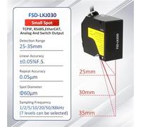 FSD-LKJ IP67 High Precision Measuring Sensor Contact discharge 4kV High-end Displacement Sensor(FSD-LKJ030)