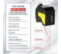 FSD-LKJ IP67 High Precision Measuring Sensor Contact discharge 4kV High-end Displacement Sensor(FSD-LKJ155)