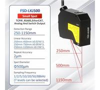 FSD-LKJ IP67 High Precision Measuring Sensor Contact discharge 4kV High-end Displacement Sensor(FSD-LKJ500)
