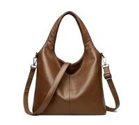 FSD.WG Totes Bags Soft Bag, Hobo Large Capacity Zipper, Shoulder Bag, This Tote Bag Comes With Detachable Shoulder Strap.It Is The Perfect Bag For Work And Everyday Travel., Braun