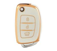 FSDGJZDFG Car Flip Key Shell Case For Hyundai Solaris ix35 ix45 ELANTRA Santa Fe HB20 Verna HY15/HY20/TOY40 3 Button keychain
