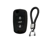FSDGJZDFG For Hyundai Elantra Accent I20 I30 Ix20 Ix35 for Kia Sportage Rio3 Soul Optima Ceed Pro K5 K2 Silicone Car Key Case Cover Keychain