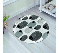 FSDGY Non-slip Barrier Mats Door Mat, Super Absorbent Entrance Rug Machine Washable Soft Floor Mat Carpet,Cute Pattern Graphic Textures Sheep Backgrounds,24x24in