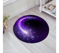 FSDGY Non-slip Barrier Mats Door Mat, Super Absorbent Entrance Rug Machine Washable Soft Floor Mat Carpet,Flying comet with curved glowing tail in the starry night sky,24x24in