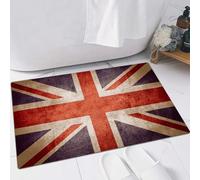 FSDGY Non-slip Barrier Mats Door Mat, Super Absorbent Entrance Rug Machine Washable Soft Floor Mat Carpet,The United Kingdom or Union Jack Grunge Flag,16x24in
