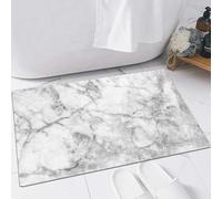 FSDGY Non-slip Barrier Mats Door Mat, Super Absorbent Entrance Rug Machine Washable Soft Floor Mat Carpet,Marble,Fractured Lines Stained Grunge Surface Effects Ceramic Style Bac,24x35in