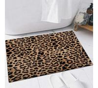 FSDGY Non-slip Barrier Mats Door Mat, Super Absorbent Entrance Rug Machine Washable Soft Floor Mat Carpet,Leopard skin pattern design for print seamless work,24x35in