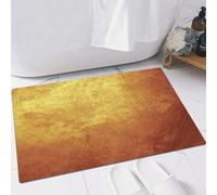 FSDGY Non-slip Barrier Mats Door Mat, Super Absorbent Entrance Rug Machine Washable Soft Floor Mat Carpet,Gray Bronze Gold Metal Yellow Golden Dark Old Copper Rough,16x24in