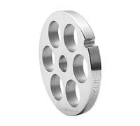 FSDSHGKDG Grinder Plate, Stainless Steel Meat Grinder Mincer Plate Disc Replacement for Type12 Manual Meat Grinder Mincer Accessory
