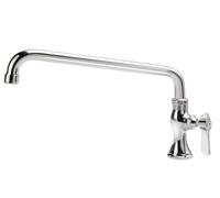 FSE 373-KR-16-109L Silver Series Single Hole Deck Mount Pantry Faucet, 12" Swing Spout, Lever Handle, 1/2" NPS Male Inlet, 1/4-Turn Ceramic Valves, Chrome Plated, Heavy-Duty, 1 Count