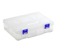 FSE Quantum QB600CS Compartment Storage Box, 9-1/4"L x 6-1/4"W x 2-1/2"H, Comes with Adjustable dividers, case of 6