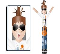 FSFLAG 20ft tall inflatable tube man wacky air dancer guitarist-white Wacky Wave Dancer (diameter 18 inches) for outdoor decoration advertising commercial business events (blower not included)