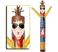 FSFLAG 20ft tall inflatable tube man wacky air dancer guitarist-yellow Wacky Wave Dancer (diameter 18 inches) for outdoor decoration advertising commercial business events (blower not included)