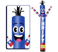 FSFLAG 20ft tall inflatable tube man wacky air dancer thrift-blue Wacky Wave Dancer (diameter 18 inches) for outdoor decoration advertising commercial business events (blower not included)