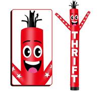 FSFLAG 20ft tall inflatable tube man wacky air dancer thrift-red Wacky Wave Dancer (diameter 18 inches) for outdoor decoration advertising commercial business events (blower not included)