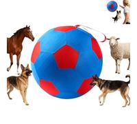 FSFSBLW Herding Ball for Dogs, Calming Pet Toy with Handle, Giant Inflatable Equipment for Border Collies, Tear-Resistant Cover and Pump Included, 25 to 65 cm Options (Red_25cm)