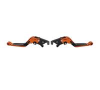 FSFY 1 Pair Adjustable Folding Extend Hand Brake Levers Aluminum Orange for Honda CBR929RR 2000-2001