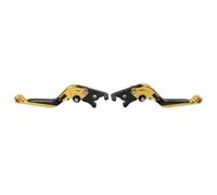 FSFY Adjustable Folding Extend Hand Brake Levers Gold Aluminum for Suzuki for B-KING 2008-2011 2009 2010 1 Pair