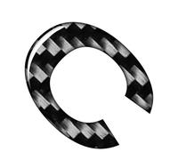 FSFY Car Windshield Letter Decal Badge Emblem Window Door Alphabet Sticker C Black Carbon Fiber for Auto Trailer Truck Boat