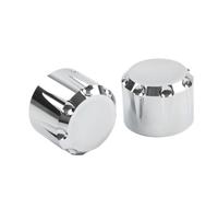 FSFY Wheel Axle Nut Protector Cap For Harley 29mm | For Touring, For Softail, For Sportster, For Dyna, For VRSC & Fat Bob, Chrome, Aluminum, 1 Pair
